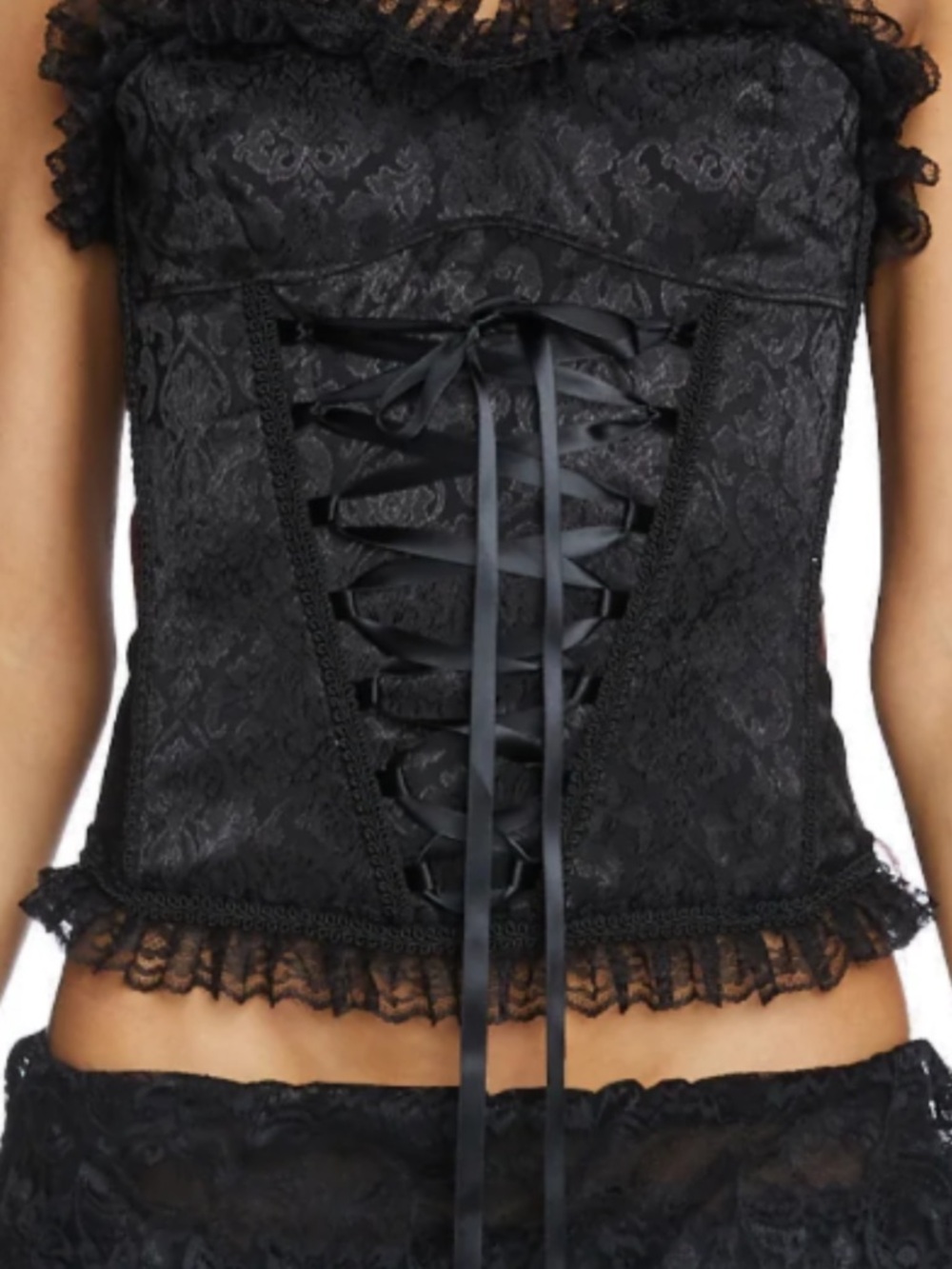 WIDOW (Dolls kill) RECITE AFTER ME CORSET TOP - Picture 5 of 8
